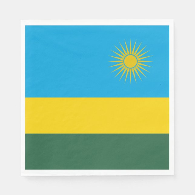 Guardanapo De Papel Bandeira de Ruanda (Frente)