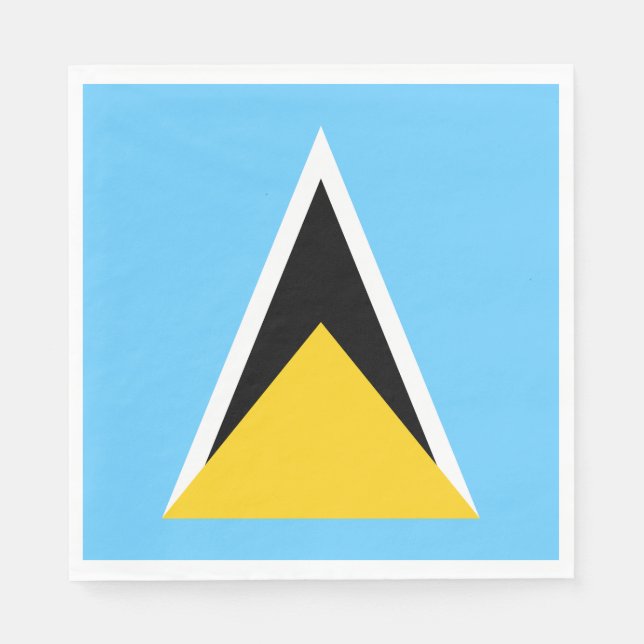 Guardanapo De Papel Bandeira de Santa Lúcia (Frente)