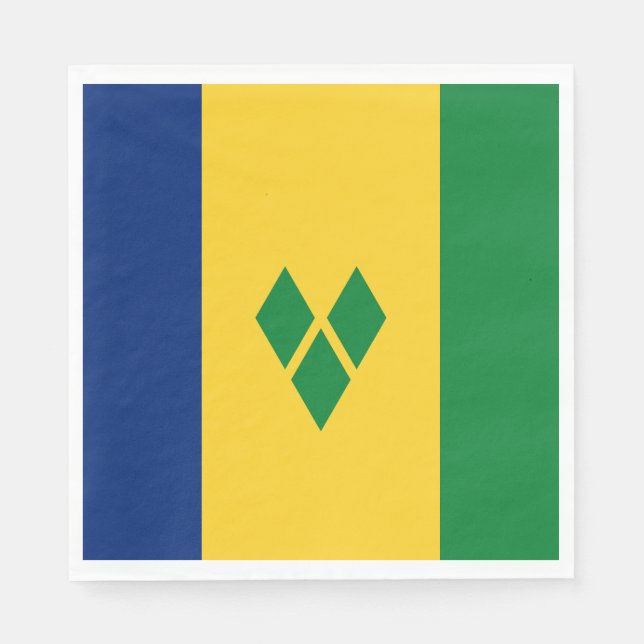 Guardanapo De Papel Bandeira de São Vicente (Frente)