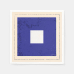 Guardanapo De Papel Bandeira de sinal náutica da letra "P"