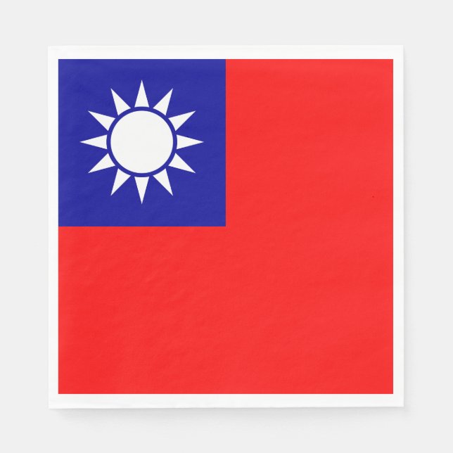 Guardanapo De Papel Bandeira de Taiwan (Frente)