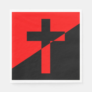 Guardanapo De Papel Bandeira do Anarquismo Cristão/Socialismo