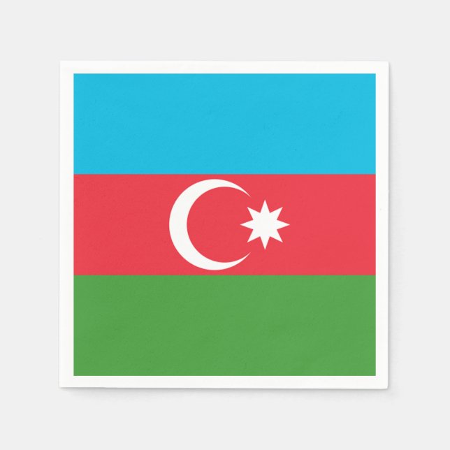Guardanapo De Papel Bandeira do Azerbaijão (Frente)