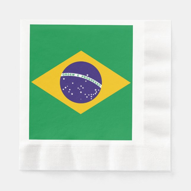 Guardanapo De Papel Bandeira do Brasil Bandeira do Brasil (Frente)