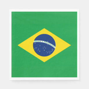 Guardanapo De Papel Bandeira do Brasil Copa do Mundo 2026 Futebol Bras
