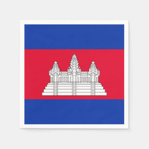 Guardanapo De Papel Bandeira do Camboja