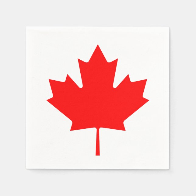 Guardanapo De Papel Bandeira do Canadá (Frente)
