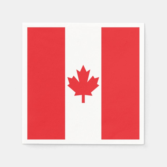Guardanapo De Papel Bandeira do Canadá (Frente)