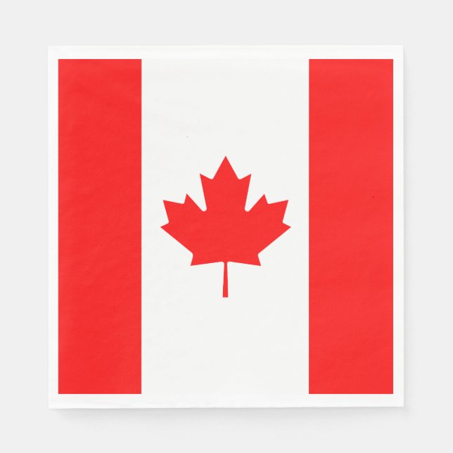 Guardanapo De Papel Bandeira do Canadá (Frente)