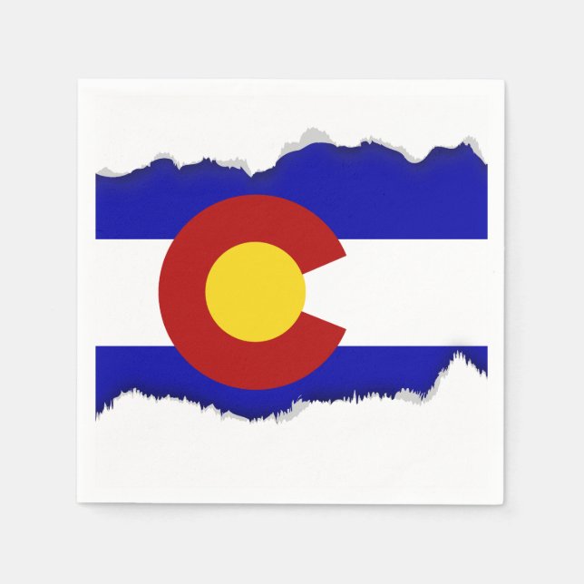 Guardanapo De Papel bandeira do Colorado (Frente)