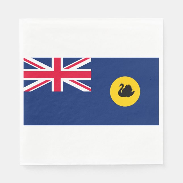 Guardanapo De Papel Bandeira do Estado da Austrália Ocidental (Frente)