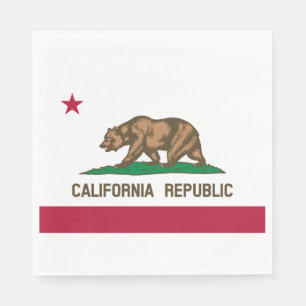 Guardanapo De Papel Bandeira do Estado da Califórnia