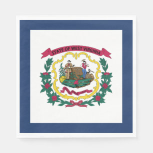 Guardanapo De Papel Bandeira do Estado da Virgínia Ocidental