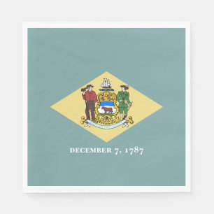 Guardanapo De Papel Bandeira do Estado de Delaware