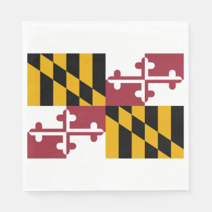 Guardanapo De Papel Bandeira do Estado de Maryland