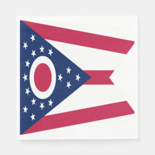 Guardanapo De Papel Bandeira do Estado de Ohio