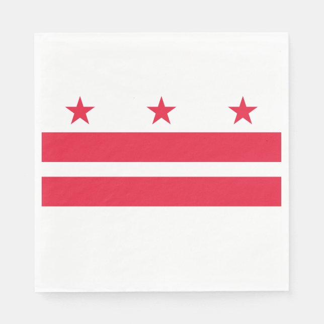 Guardanapo De Papel Bandeira do estado de Washington DC (Frente)
