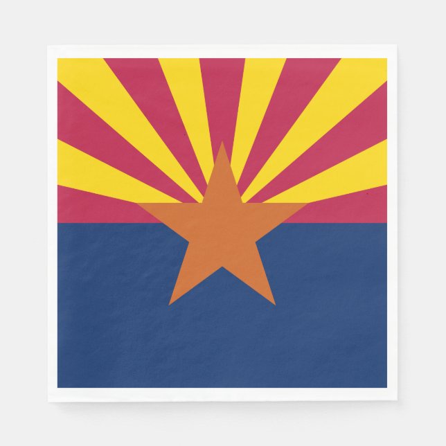 Guardanapo De Papel Bandeira do Estado do Arizona (Frente)