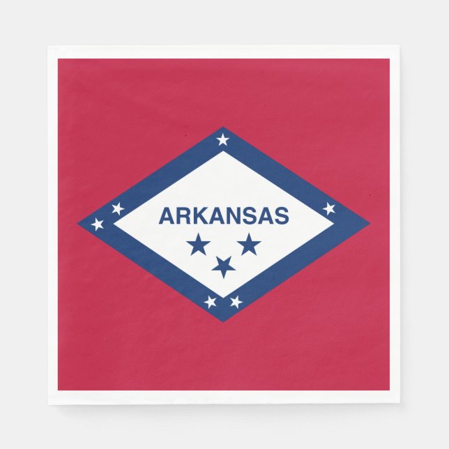 Guardanapo De Papel Bandeira do Estado do Arkansas (Frente)