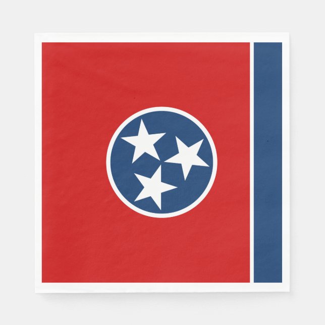 Guardanapo De Papel Bandeira do Estado do Tennessee (Frente)