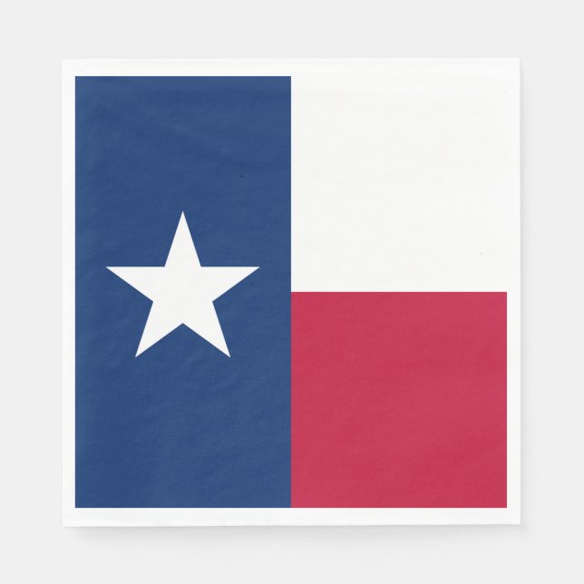 Guardanapo De Papel Bandeira do Estado do Texas (Frente)