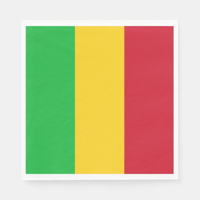 Guardanapo De Papel Bandeira do Mali (Frente)
