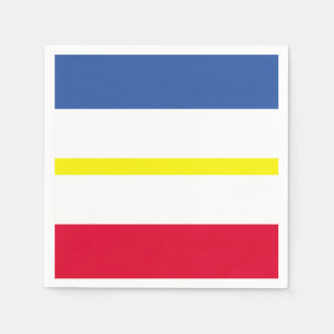 Guardanapo De Papel Bandeira do Meclemburgo-Pomerânia Ocidental Papel 