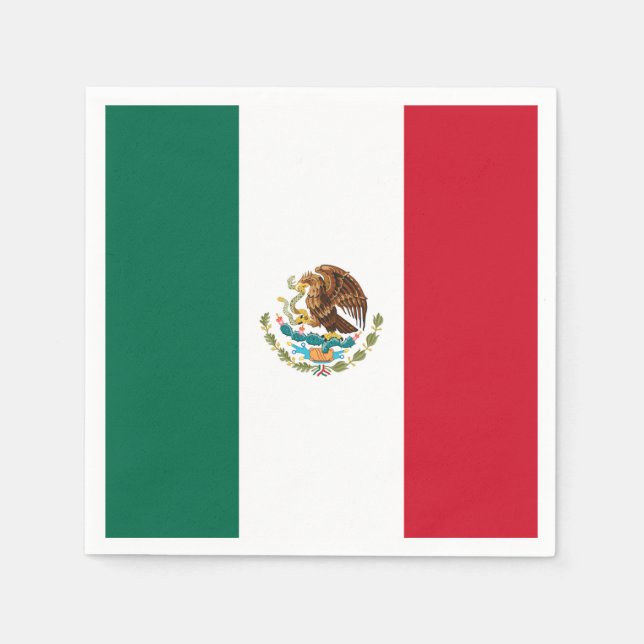 Guardanapo De Papel Bandeira do México (Frente)