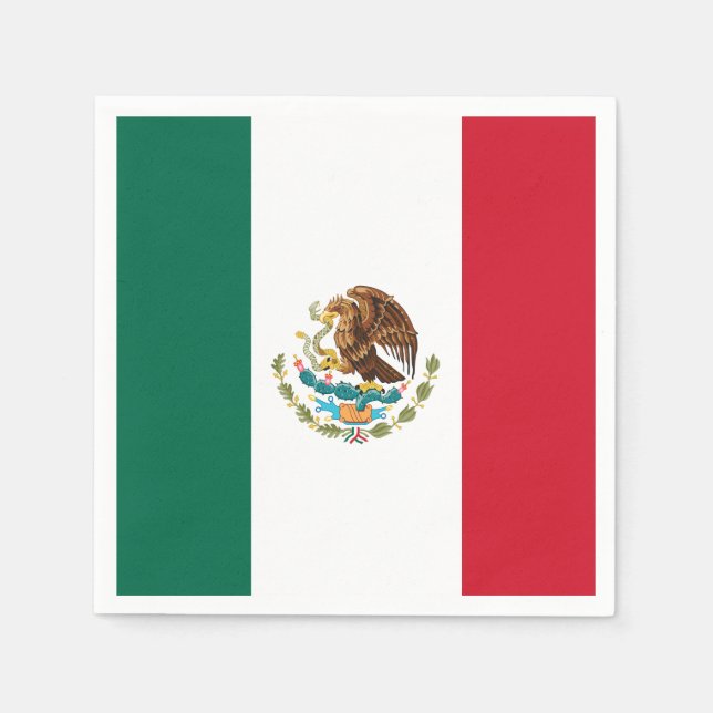 Guardanapo De Papel Bandeira do México (Frente)