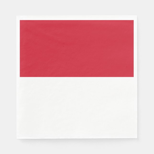 Guardanapo De Papel Bandeira do Mônaco (Frente)
