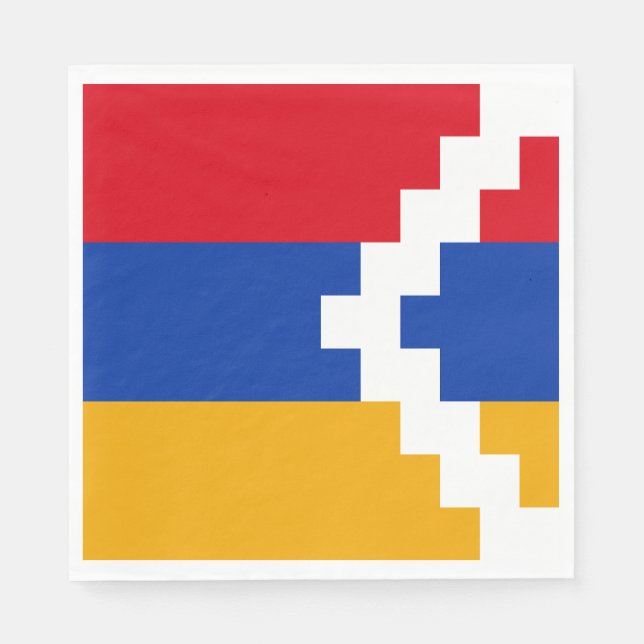 Guardanapo De Papel Bandeira do Nagorno Karabakh (Frente)