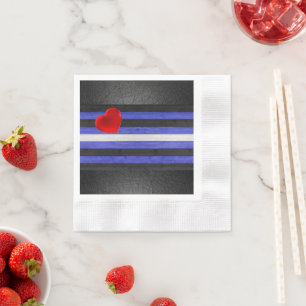Guardanapo De Papel bandeira do orgulho de couro SlipperyJoe's preta a