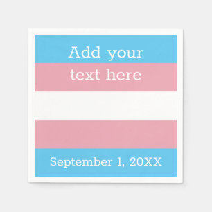 Guardanapo De Papel Bandeira do orgulho do Transgender personalizado