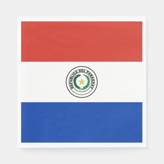 Guardanapo De Papel Bandeira do Paraguai (Frente)