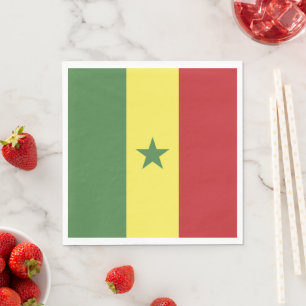 Guardanapo De Papel Bandeira do Senegal