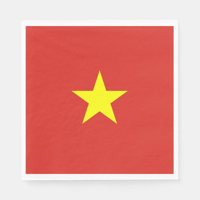 Guardanapo De Papel Bandeira do Vietname (Frente)