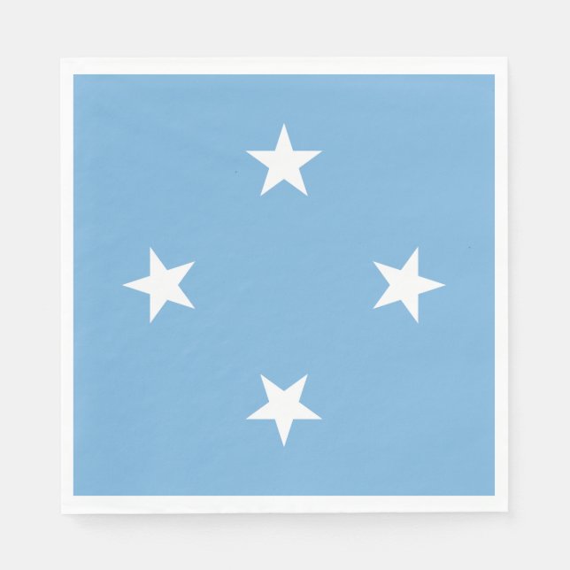 Guardanapo De Papel Bandeira dos Estados Federados da Micronésia (Frente)