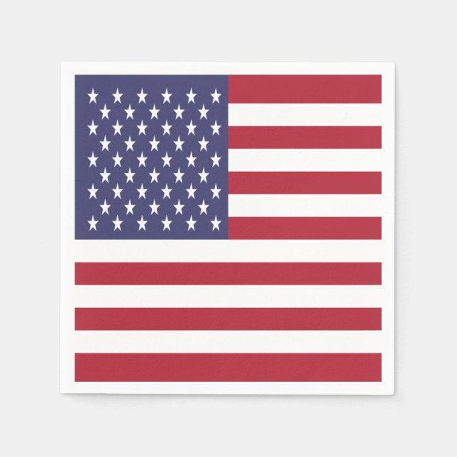 Guardanapo De Papel Bandeira dos Estados Unidos (Frente)