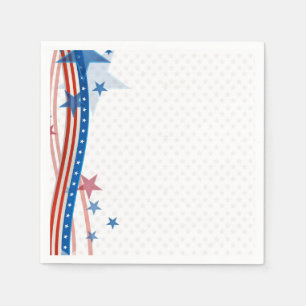 Guardanapo De Papel Bandeira dos Estados Unidos patriótica