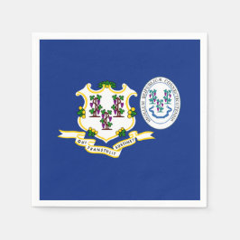 Guardanapo De Papel Bandeira e Selo de Connecticut, Connecticut