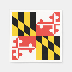 Guardanapo De Papel Bandeira Grande de Maryland Napkins
