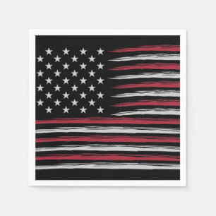 Guardanapo De Papel Bandeira Grunge USA