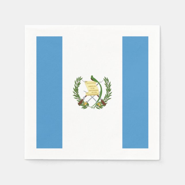 Guardanapo De Papel Bandeira: Guatemala (Frente)