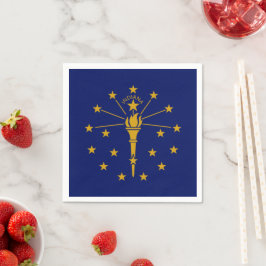 Guardanapo De Papel Bandeira Hoosier, Bandeira de Indiana