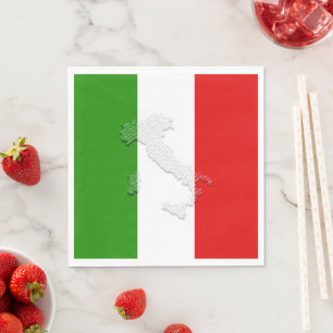 Guardanapo De Papel Bandeira italiana