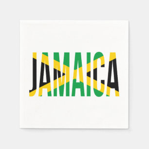 Guardanapo De Papel Bandeira jamaicana do orgulho de Jamaica