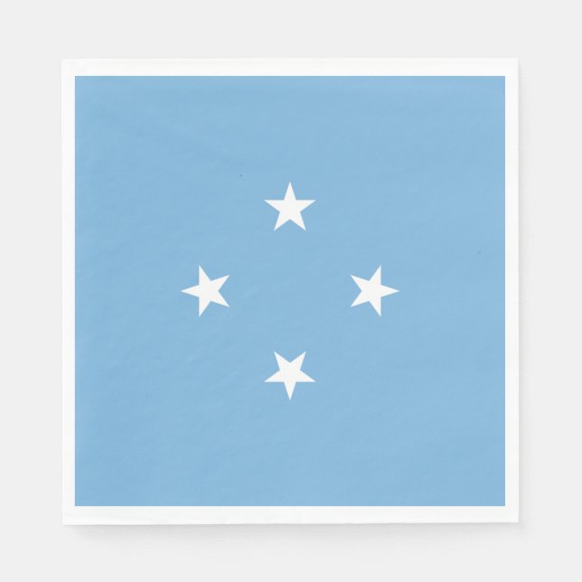 Guardanapo De Papel Bandeira Micronésia (Estados Federados da Micronés (Frente)