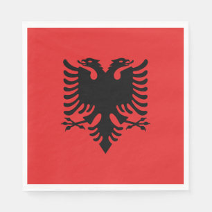 Guardanapo De Papel Bandeira Patriótica Albanesa