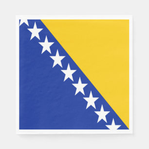 Guardanapo De Papel Bandeira Patriótica da Bósnia-Herzegovina