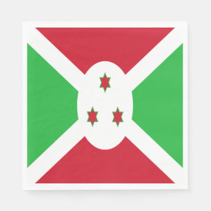 Guardanapo De Papel Bandeira Patriótica do Burundi